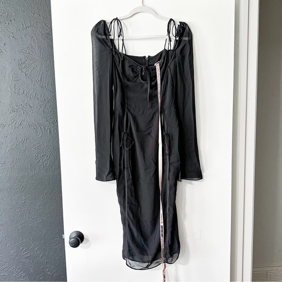 House of CB Ophelia Midi Dress Cutout Black Size XS Plus Cup NWT - Picture 7 of 16